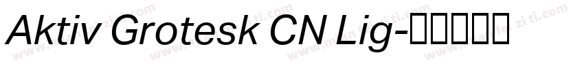 Aktiv Grotesk CN Lig字体转换